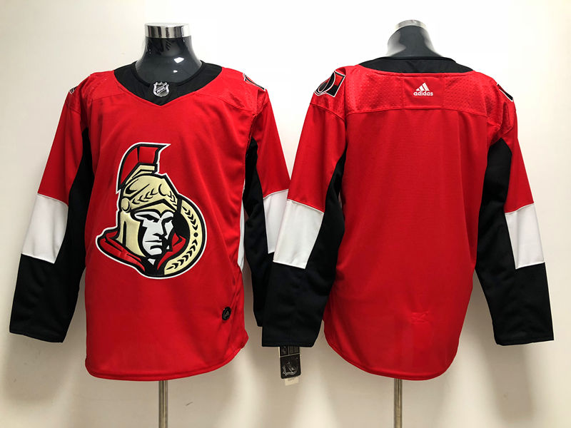 Men's Ottawa Senators Red Home Authentic Blank Blank jersey