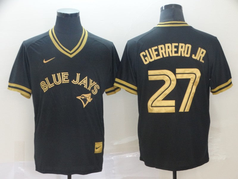 Men's Toronto Blue Jays Vladimir Guerrero Jr. #27 Black Replica Player jersey