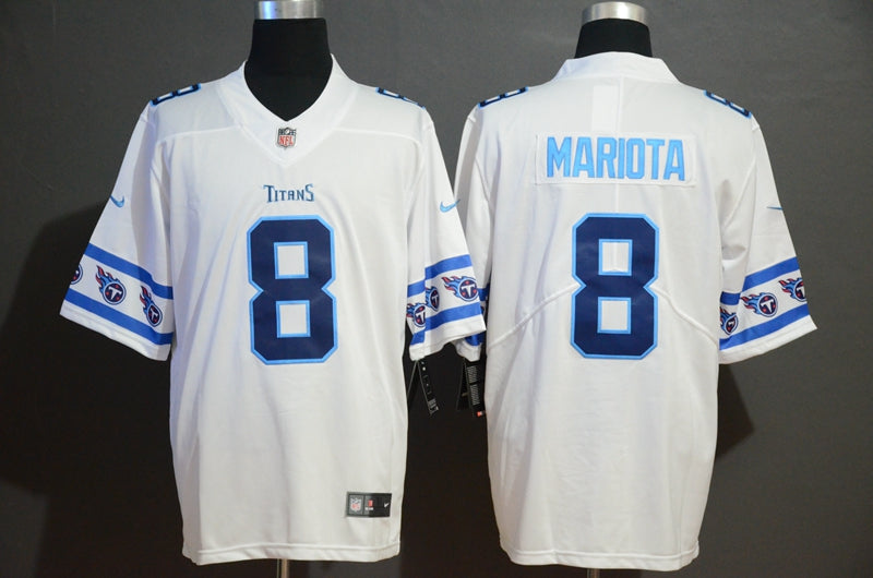 Men's Tennessee Titans Marcus Mariota #8 White Player Game jersey