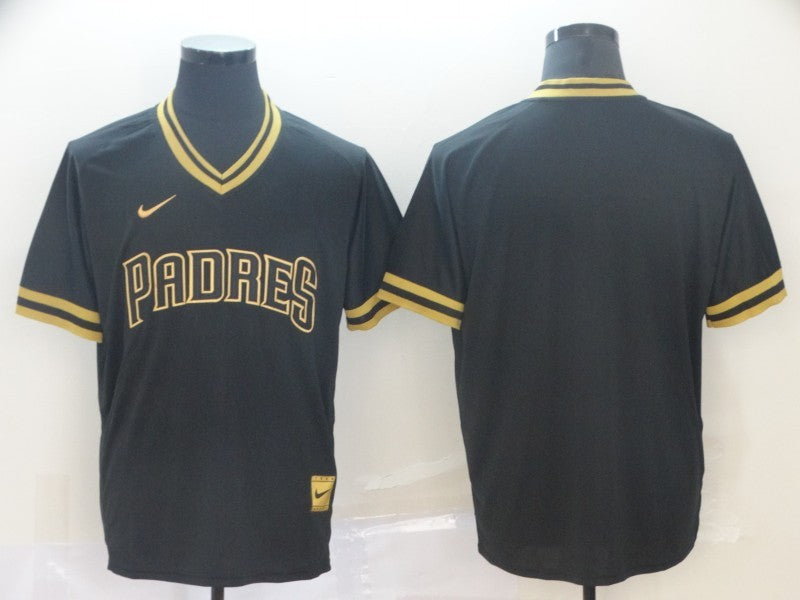 Men's San Diego Padres Black Cooperstown Collection Blank jersey