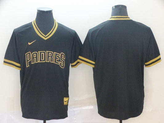 Men's San Diego Padres Black Cooperstown Collection Blank jersey
