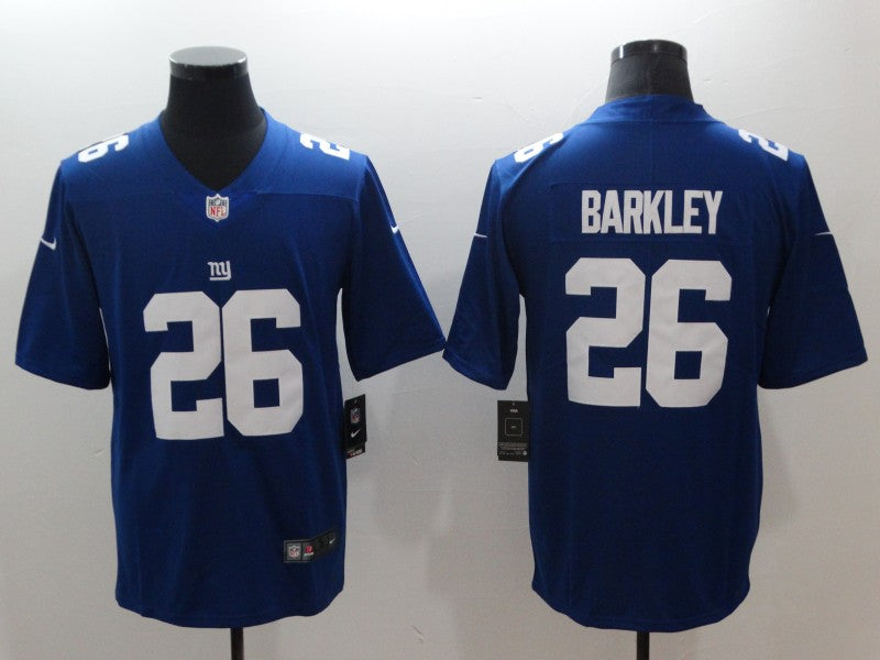 Men's New York Giants #26 Saquon Barkley jersey Blue