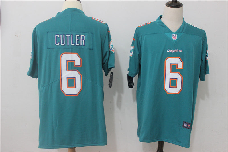 Men's Miami Dolphins Jay Cutler #6 Green Game jersey