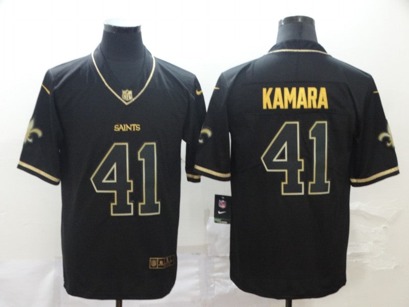 Men's New Orleans Saints Alvin Kamara #41 Black Player jersey