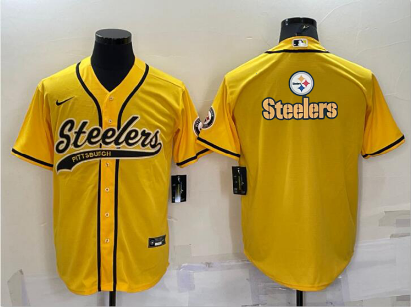 Men's Pittsburgh Steelers Yellow Fashion jersey