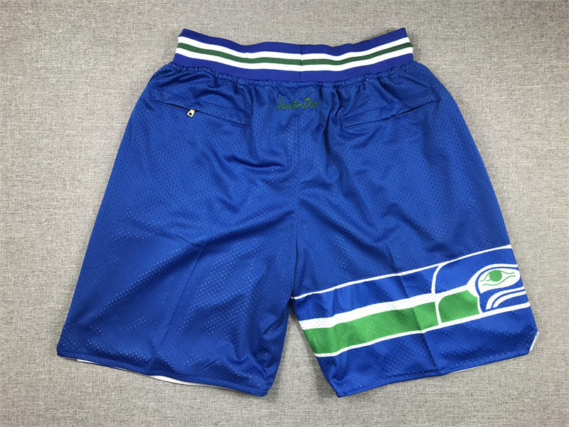 Men's Seattle Seahawks Royal Pocket Shorts1