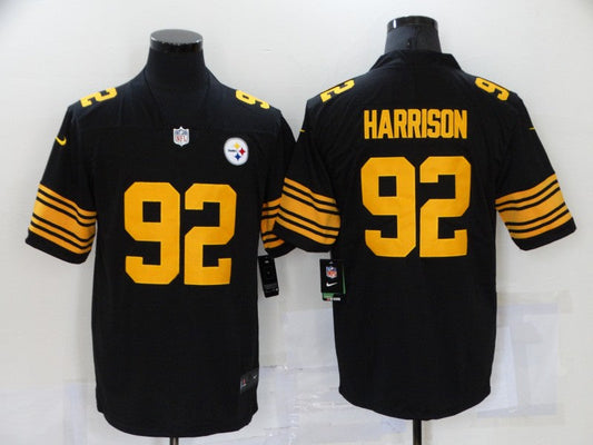 Men's Pittsburgh Steelers James Harrison #92 Black Alternate Legend jersey