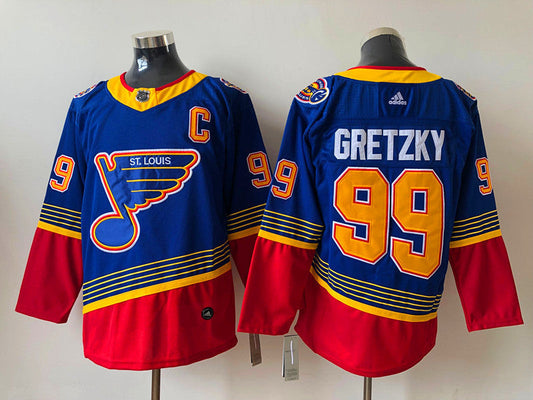 Men's St. Louis Blues Wayne Gretzky #99 Blue Breakaway Player jersey