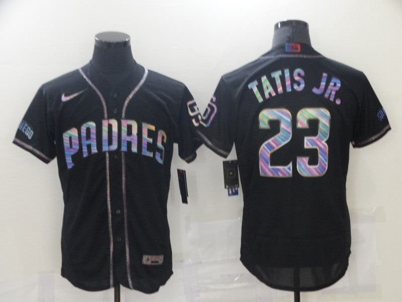 Men's San Diego Padres Fernando Tatis Jr. #23 Black Stitched jersey