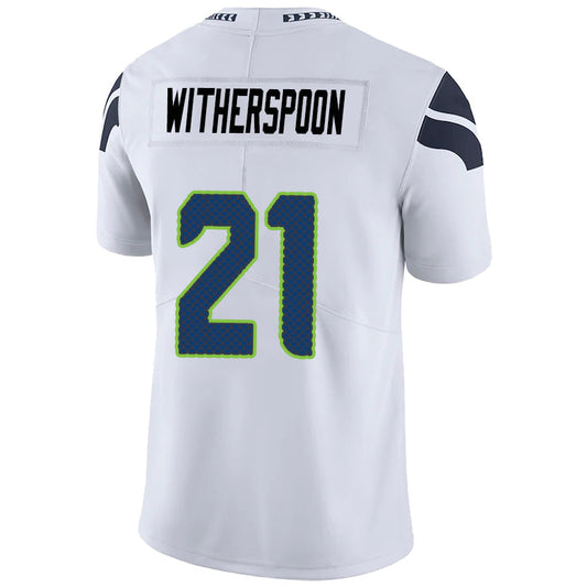 #21 Devon Witherspoon Player S.Seahawks White Vapor F.U.S.E. Limited Football Jerseys