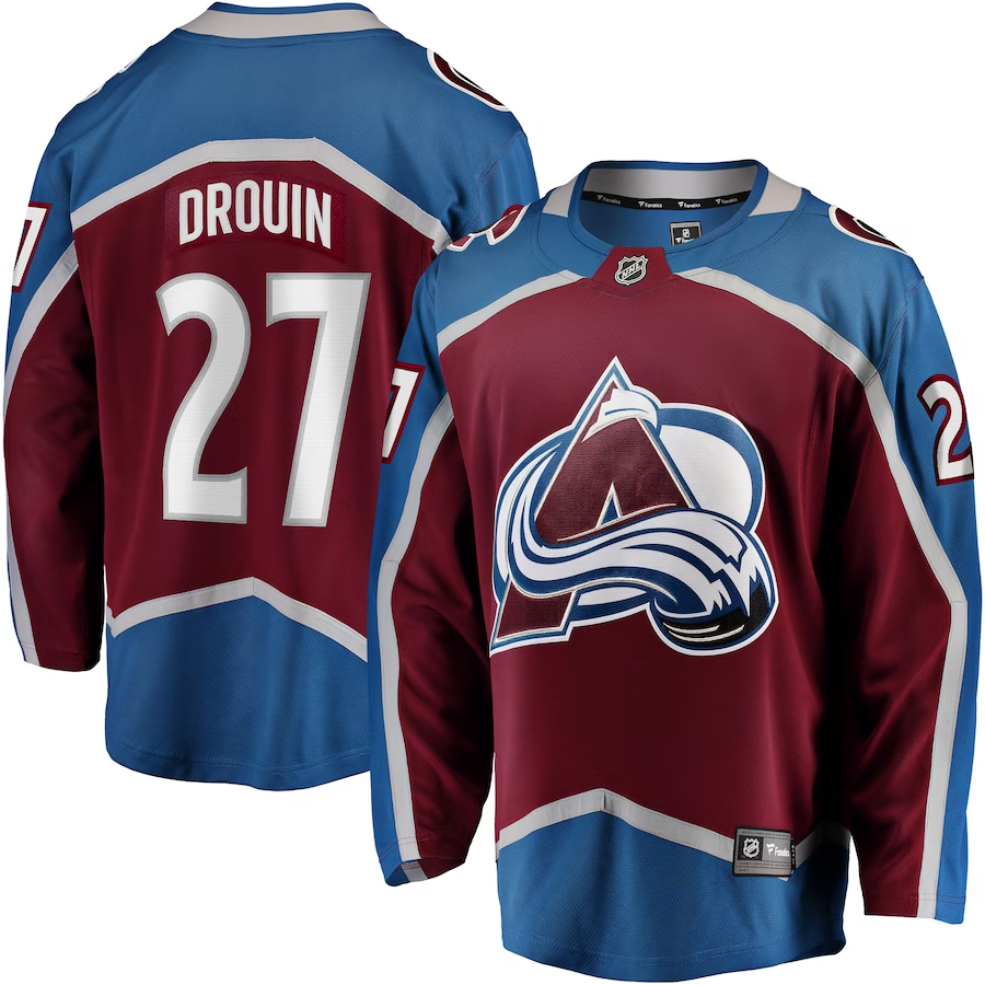 Men's Colorado Avalanche Jonathan Drouin #27 Maroon Home Breakaway jersey