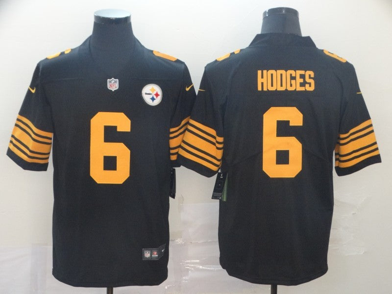 Men's Pittsburgh Steelers Devlin Hodges #6 Black Alternate Legend jersey