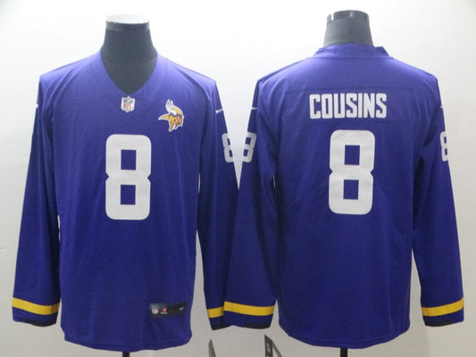 Men's Minnesota Vikings Kirk Cousins #8 Purple Game Player jersey
