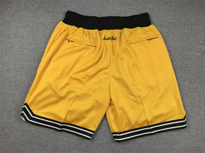 Men's Pittsburgh Steelers Yellow Pocket Shorts1