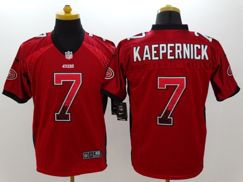Men's San Francisco 49ers Colin Kaepernick #7 Red Game jersey