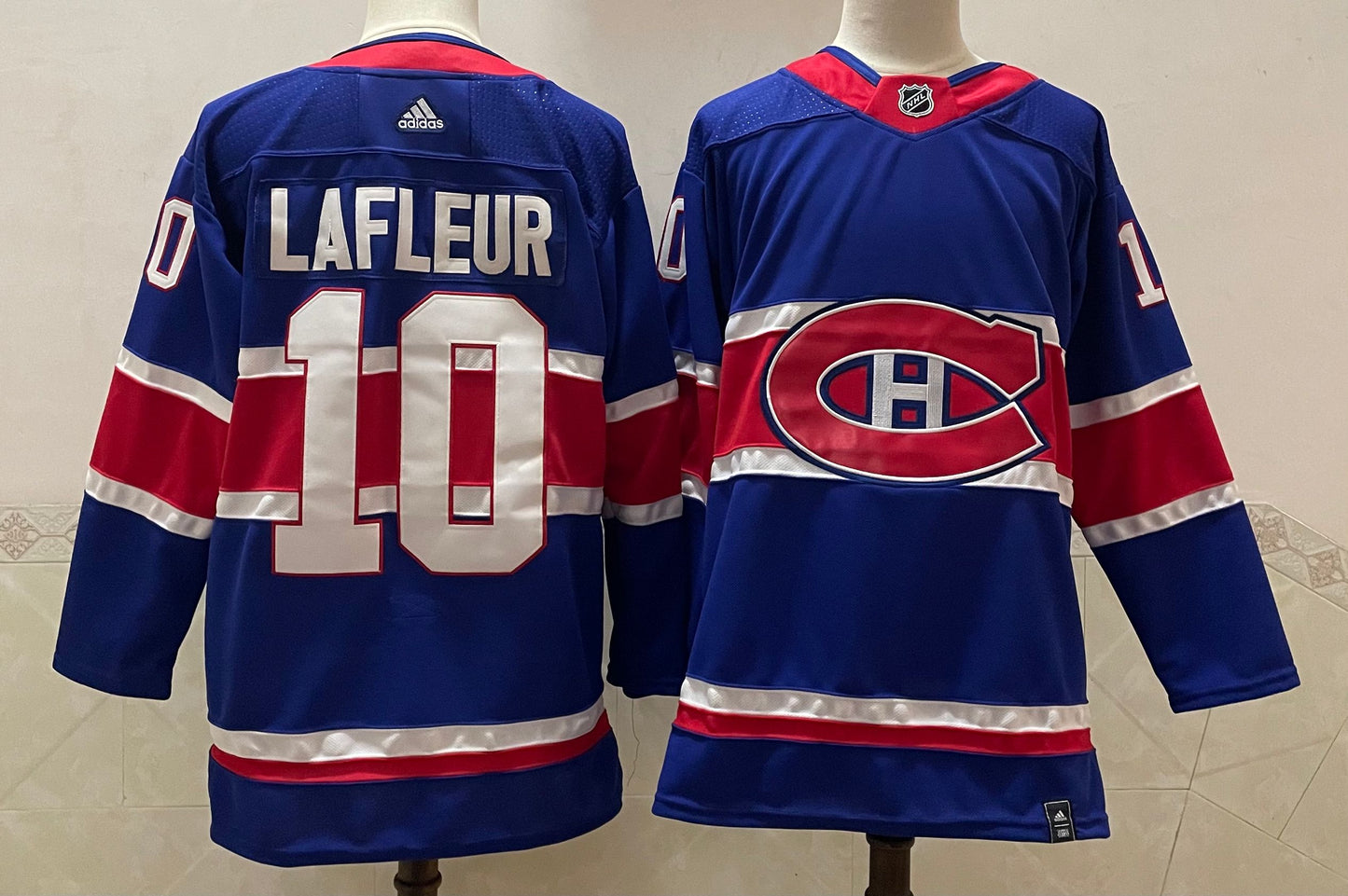 Men's Montreal Canadiens Guy Lafleur #10 Blue Player Game jersey
