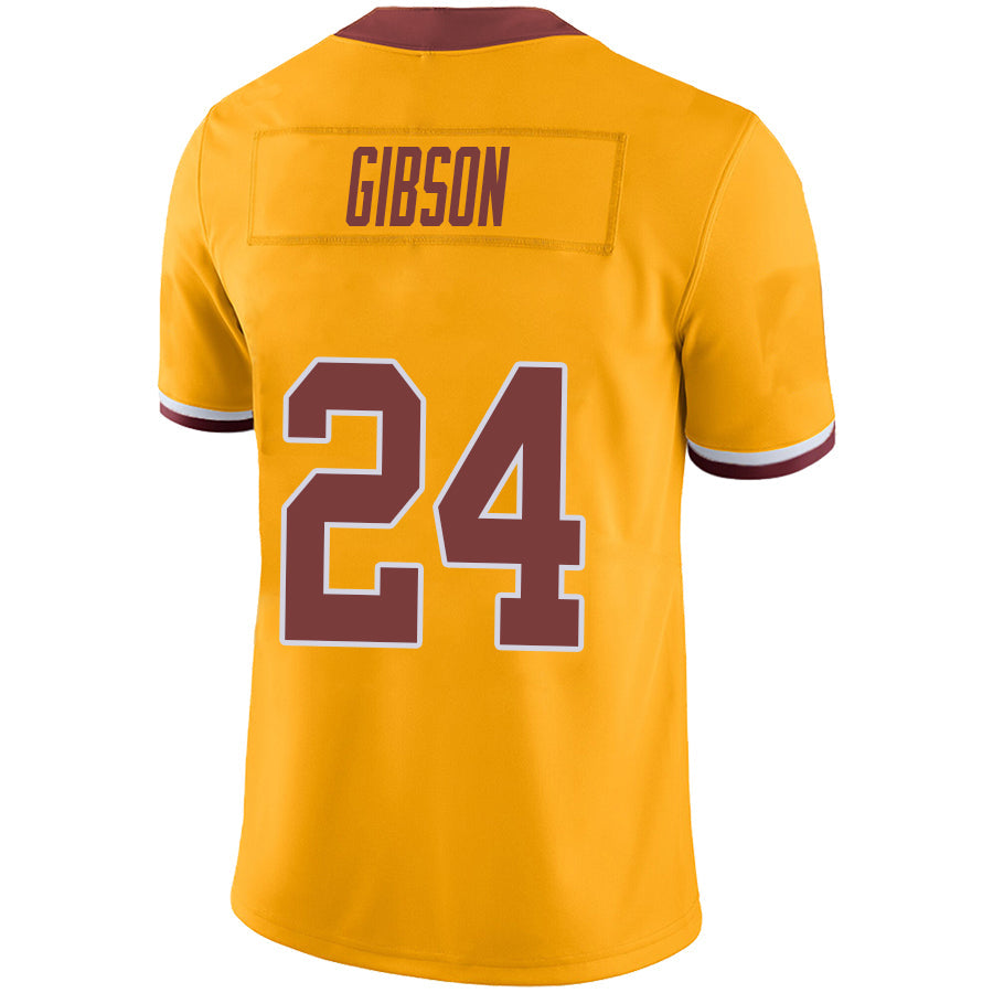 W.Commanders #24 Antonio Gibson Gold Stitched Player Vapor Game Football Jerseys