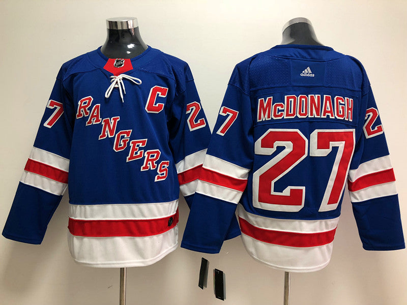 Men's New York Rangers Ryan McDonagh #27 Blue Player Game jersey