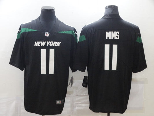 Men's New York Jets Denzel Mims #11 Black Game jersey