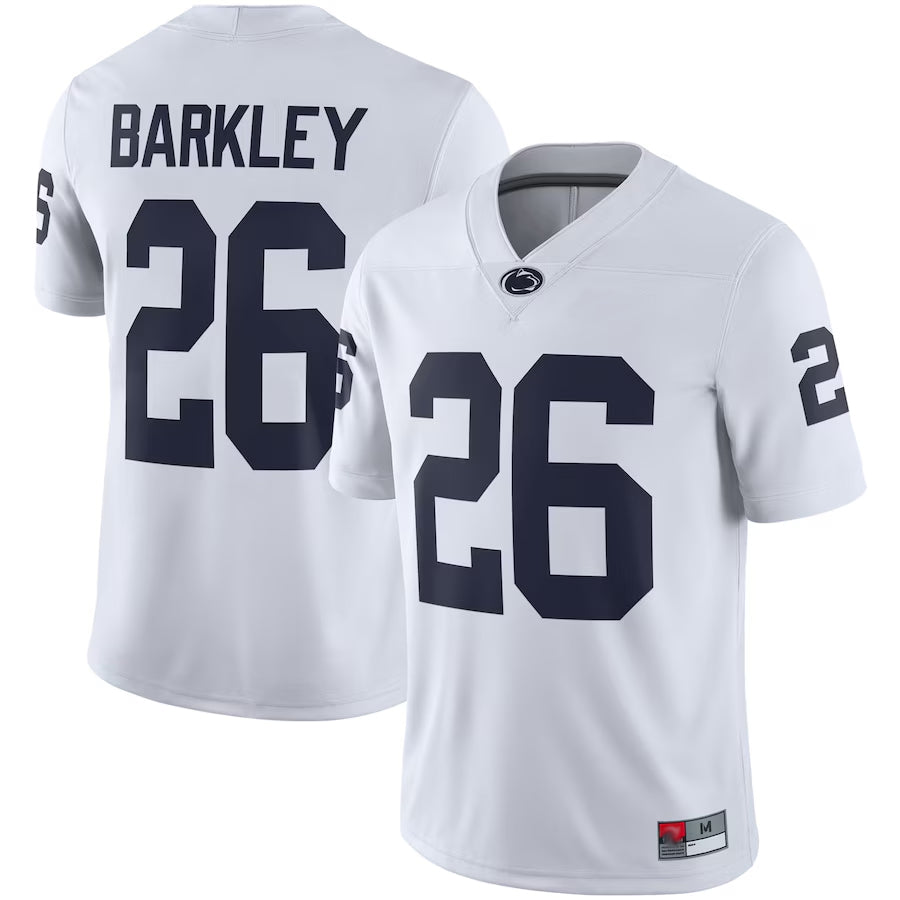 #26 Saquon Barkley Player White Penn State Nittany Lions Game College Jerseys