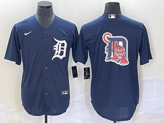 Men's Detroit Tigers Navy Alternate Replica Team jersey