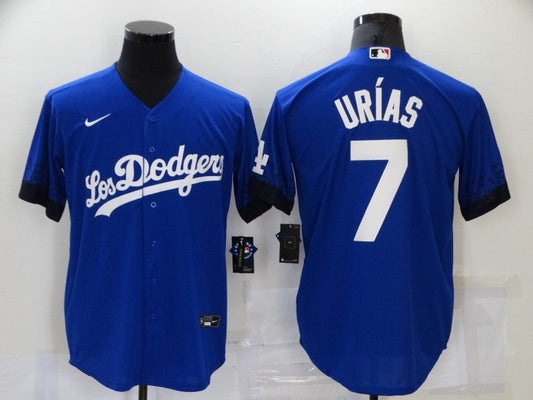 Men's Los Angeles Dodgers Julio Urias #7 Blue Game Player jersey