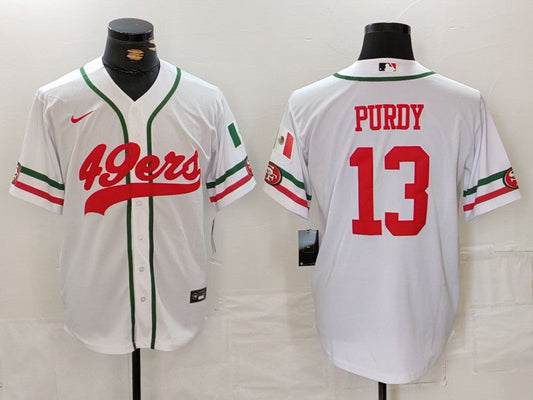 Men's San Francisco 49ers Brock Purdy #13 White Player jersey