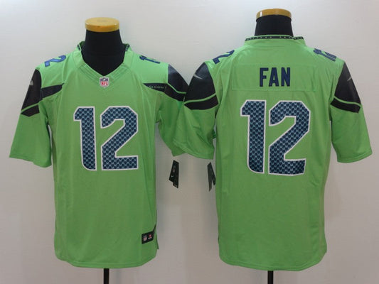 Men's Seattle Seahawks 12th Fan Green Player Game jersey