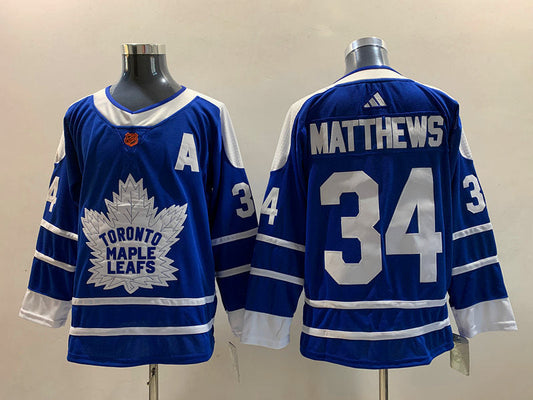 Men's Toronto Maple Leafs Auston Matthews #34 Blue Game jersey