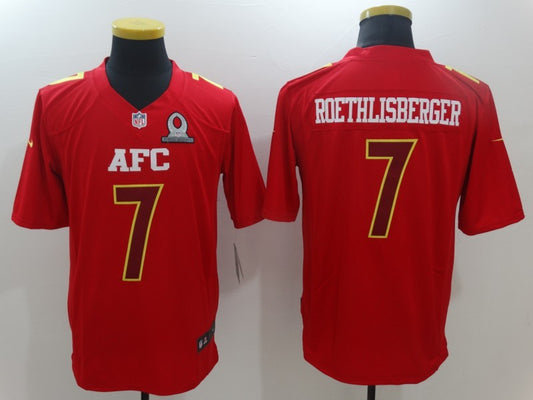 Men's Pittsburgh Steelers Ben Roethlisberger #7 Red Game jersey