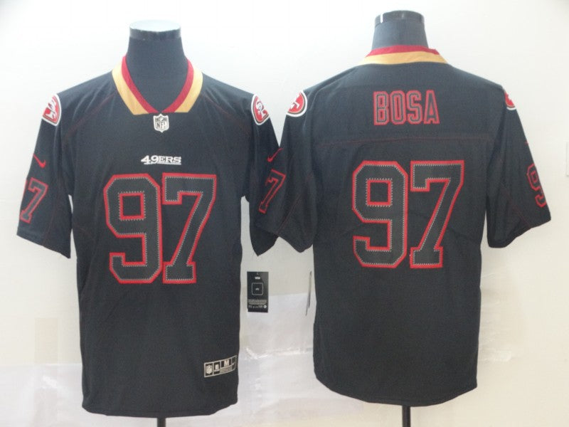Men's San Francisco 49ers Nick Bosa #97 Black Game Player jersey