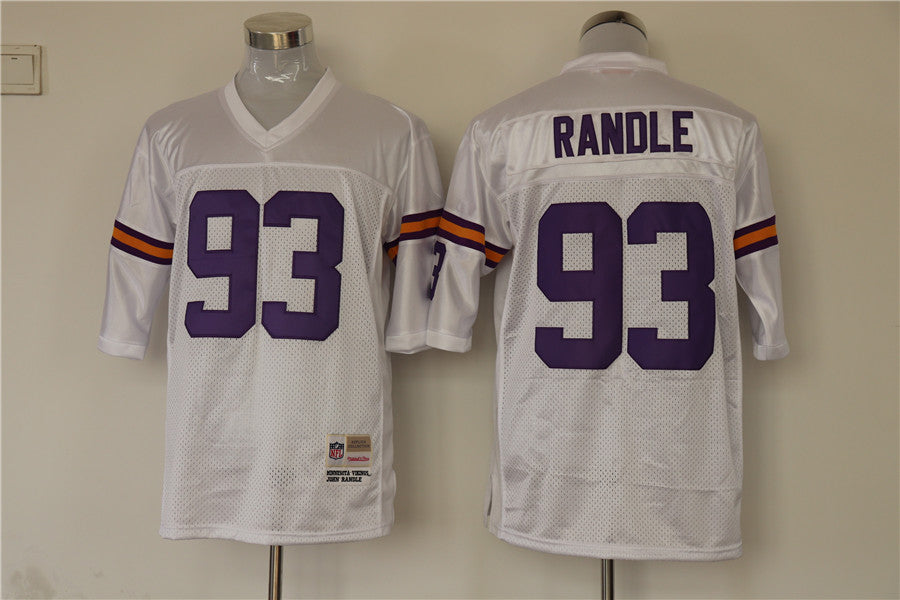 Men's Minnesota Vikings John Randle Mitchell & Ness White Legacy Replica jersey