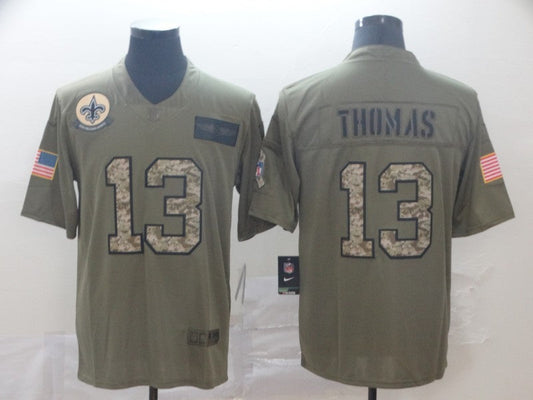Men's New Orleans Saints Michael Thomas #13 Brown Alternate Game jersey