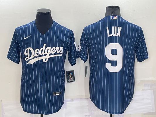 Men's Los Angeles Dodgers Gavin Lux #9 Blue Replica Baseball jersey