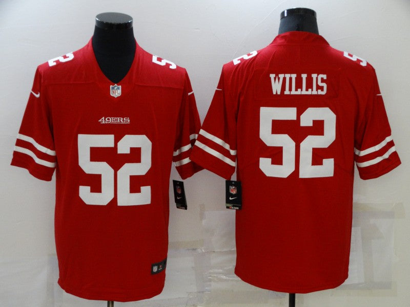 Men's San Francisco 49ers Patrick Willis #52 Red Game jersey