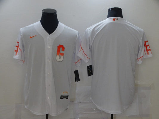 Men's San Francisco Giants White City Connect Replica Blank jersey