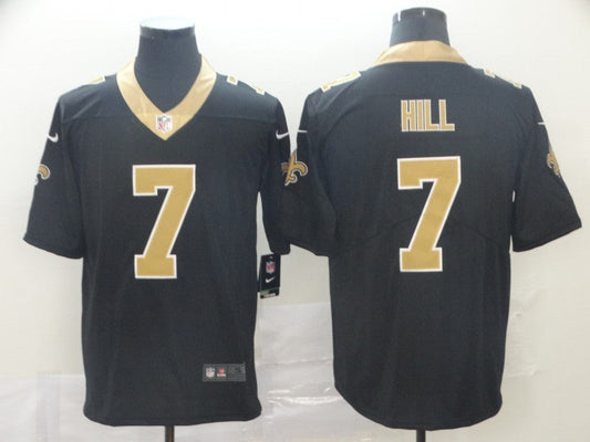 Men's New Orleans Saints Taysom Hill #7 Black Game jersey