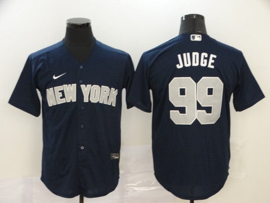 Men's New York Yankees Aaron Judge #99 Navy Fashion Stitched jersey