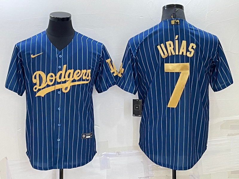 Men's Los Angeles Dodgers Julio Urias #7 Blue Game jersey