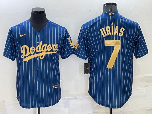 Men's Los Angeles Dodgers Julio Urias #7 Blue Game jersey
