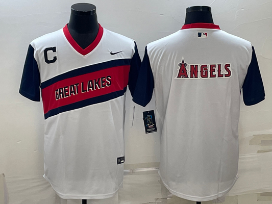 Men's Los Angeles Angels White Replica Baseball jersey