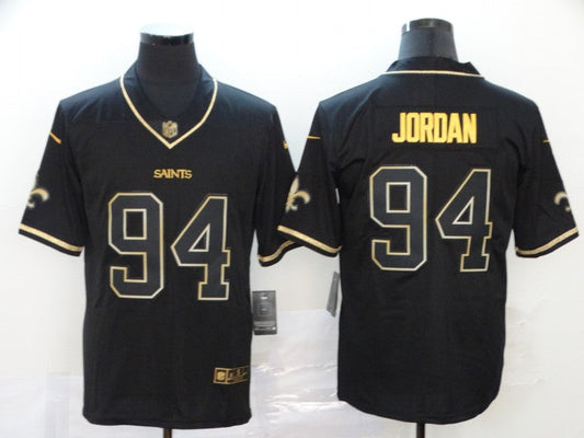 Men's New Orleans Saints Cameron Jordan #94 Black Game Player jersey