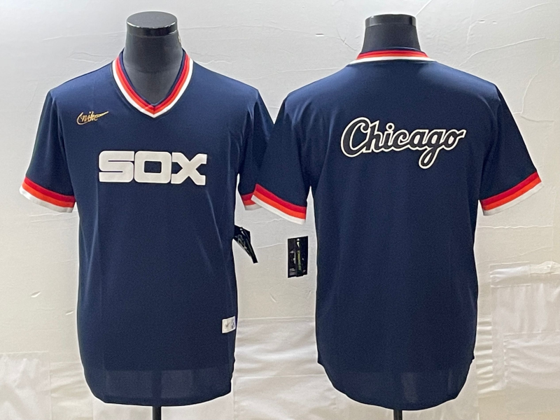 Men's Chicago White Sox Navy Cooperstown Collection Replica Game jersey