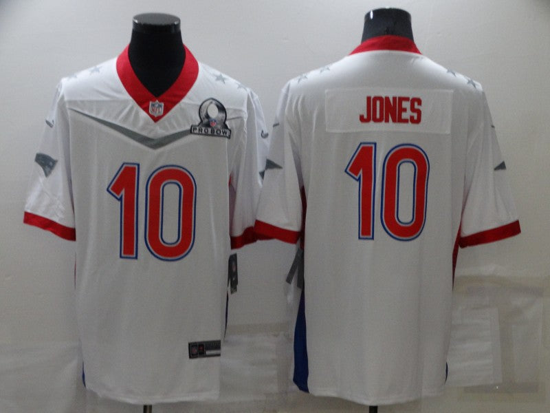 Men's New England Patriots Mac Jones #10 White ALL STAR Game jersey