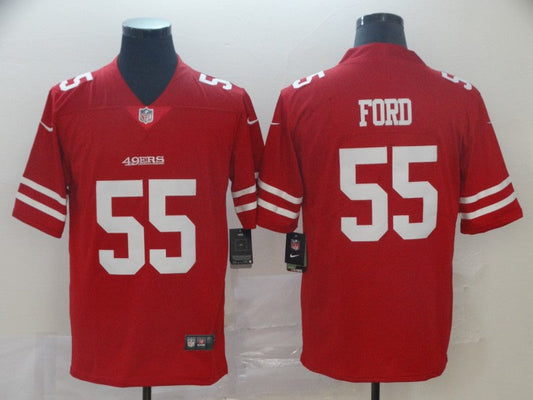 Men's San Francisco 49ers Dee Ford #55 Red Game jersey