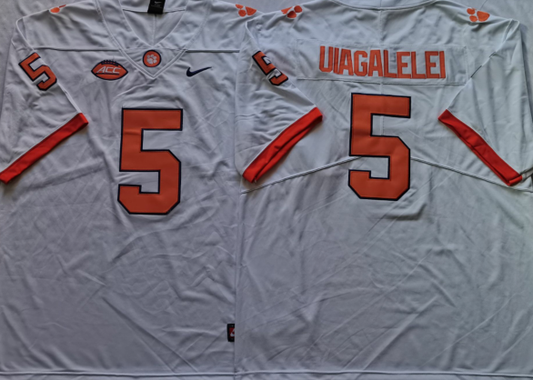 Men's Clemson Tigers D.J. Uiagalelei #5 White Game Jersey
