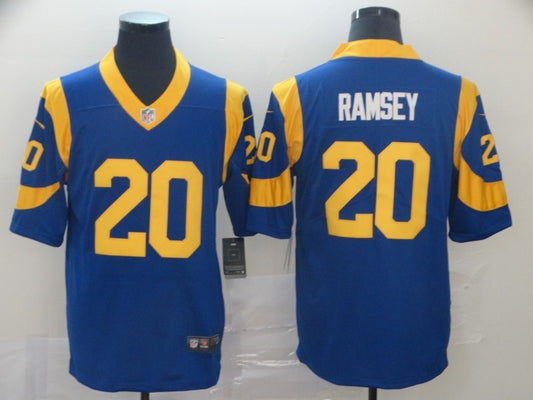Men's Los Angeles Rams Jalen Ramsey #20 Blue Game jersey