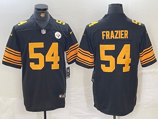 Men's Pittsburgh Steelers Zach Frazier #54 Black Alternate Game jersey