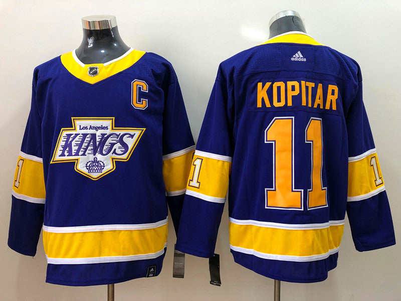 Men's Los Angeles Kings Anze Kopitar #11 Purple Breakaway jersey