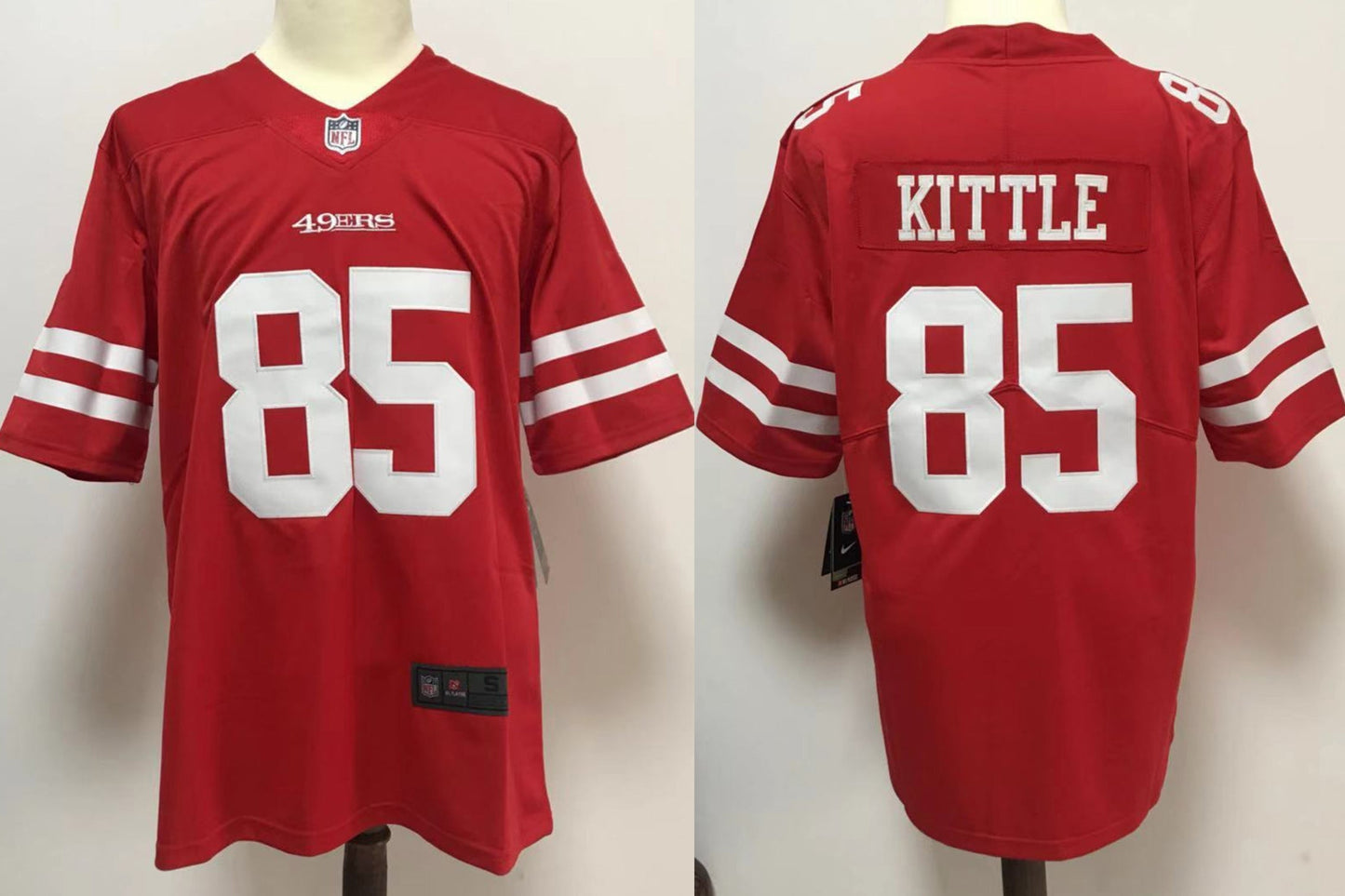 Men's San Francisco 49ers George Kittle Scarlet Vapor Limited Red jersey
